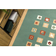 Tapijt LA PAZ Geometrisch beige / groen
