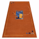 IMPULS 4082 Frame carpet terra terracotta 