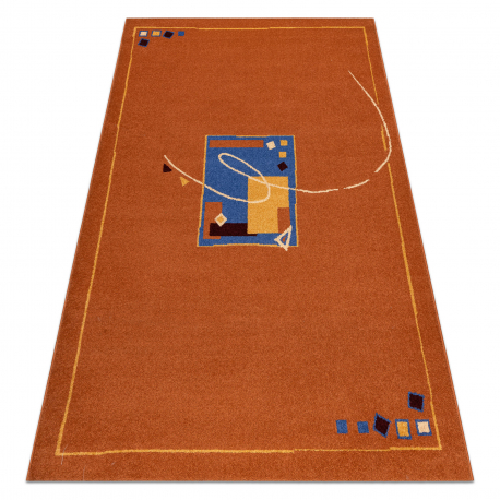 IMPULS 4082 Frame carpet terra terracotta 