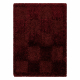 SHAGGY NEVADA Teppich Schachbrett red 300 rot