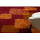 Tapis shaggy ATLANTA 317 Géométrique rouge