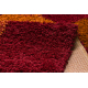 Tapis shaggy ATLANTA 317 Géométrique rouge