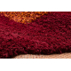 Tapis shaggy ATLANTA 317 Géométrique rouge