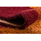 Tapis shaggy ATLANTA 317 Géométrique rouge