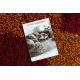 Tapis shaggy ATLANTA 317 Géométrique rouge