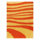 Alfombra SHAGGY S003 Rayas naranja / amarillo 