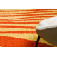 Alfombra SHAGGY S003 Rayas naranja / amarillo 
