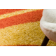 Alfombra SHAGGY S003 Rayas naranja / amarillo 