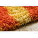 SHAGGY Teppich S003 Streifen orange / gelb 