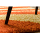 Alfombra SHAGGY S003 Rayas naranja / amarillo 