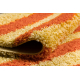 SHAGGY Teppich S003 Streifen orange / gelb 