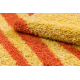 Alfombra SHAGGY S003 Rayas naranja / amarillo 
