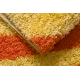 Alfombra SHAGGY S003 Rayas naranja / amarillo 
