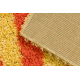 Alfombra SHAGGY S003 Rayas naranja / amarillo 