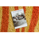 SHAGGY carpet S003 Stripes orange / yellow 