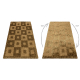 SHAGGY NEVADA Teppich Schachbrett gold 302 gold