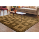 SHAGGY NEVADA Teppich Schachbrett gold 302 gold