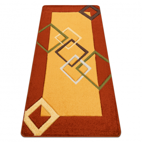 Alfombra FRIZE 8559 Geométrica naranja 