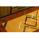 Tapis FRIZE 8559 Géométrique couleur orange 