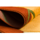 Tapis FRIZE 8559 Géométrique couleur orange 