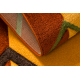 Tapis FRIZE 8559 Géométrique couleur orange 
