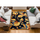 Tapis FRYZ VIVICA Fleurs bleu foncé / beige 