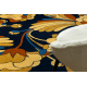 Tapis FRYZ VIVICA Fleurs bleu foncé / beige 