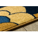 Tapis FRYZ VIVICA Fleurs bleu foncé / beige 