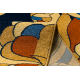 Tapis FRYZ VIVICA Fleurs bleu foncé / beige 