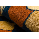 Tapis FRYZ VIVICA Fleurs bleu foncé / beige 