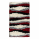 Tapis SHAGGY Modern Blues Vagues bordeaux / grigio