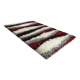 Tapis SHAGGY Modern Blues Vagues bordeaux / grigio