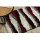 Tapis SHAGGY Modern Blues Vagues bordeaux / grigio