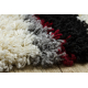 Tapis SHAGGY Modern Blues Vagues bordeaux / grigio