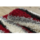Tapis SHAGGY Modern Blues Vagues bordeaux / grigio
