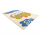 Teppich DAISY 8C35 Elefant beige / blau