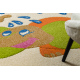 Teppich DAISY 8C35 Elefant beige / blau