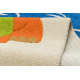 Teppich DAISY 8C35 Elefant beige / blau