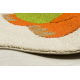 Tappeto DAISY 8C35 Elefante beige / blu
