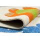 Teppich DAISY 8C35 Elefant beige / blau