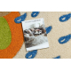 Teppich DAISY 8C35 Elefant beige / blau