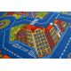 Tapis enfant CERCLE BIG CITY GRANDE VILLE bleu 