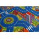 Tapis enfant CERCLE BIG CITY GRANDE VILLE bleu 