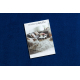 Tapis RZE plaine couleur unie 002 bleu foncé