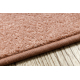 Carpet RZE plain, one colour blush pink