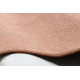 Carpet RZE plain, one colour blush pink