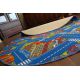 Tapis enfant CERCLE BIG CITY GRANDE VILLE bleu 