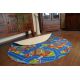 Tapis enfant CERCLE BIG CITY GRANDE VILLE bleu 