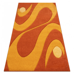 Carpet PROMO FRIZE 949 Abstraction terracotta - SECOND-RATE PRODUCT