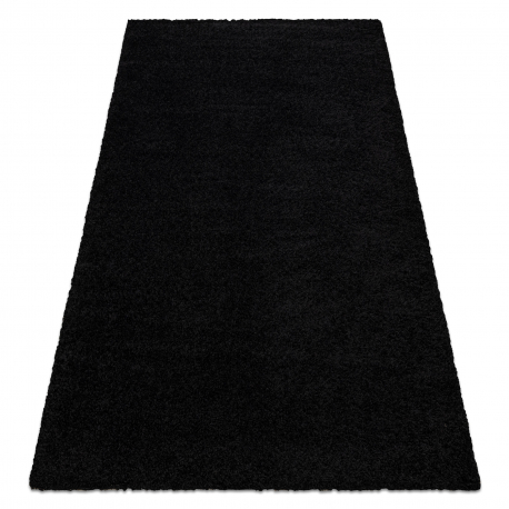 Teppich Shaggy EFES S001 schwarz
